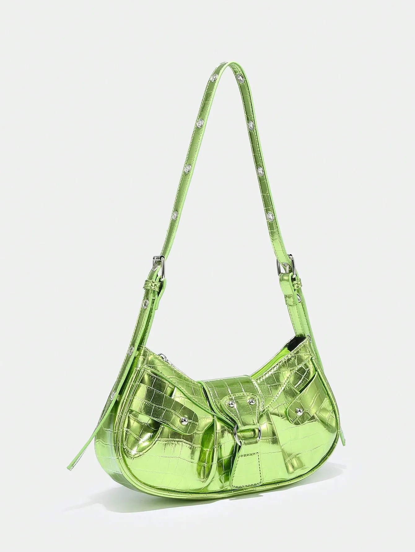 SHEIN Lightweight Portable Fashionable Gothic Style Bag