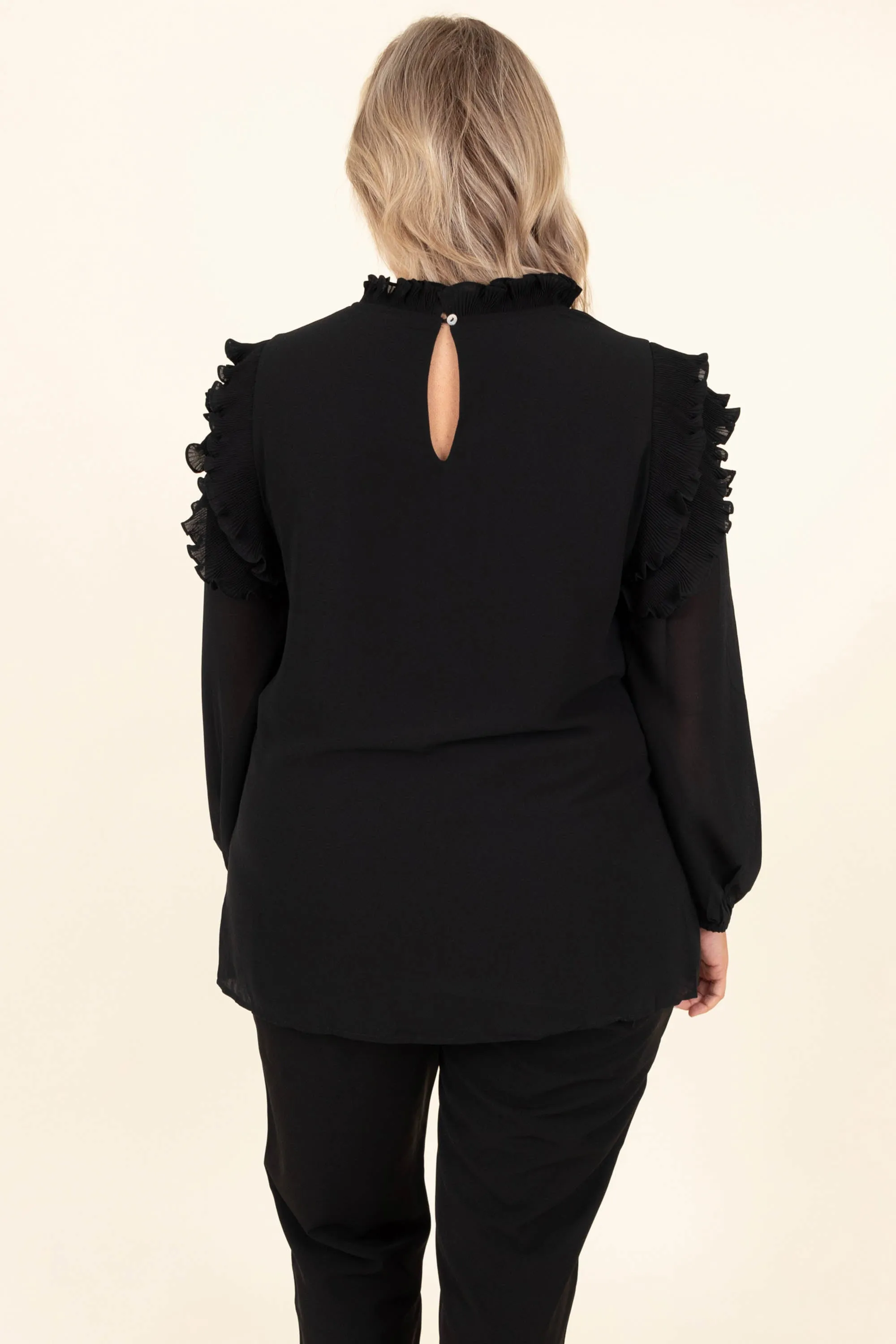 She's So Stunning Top, Black