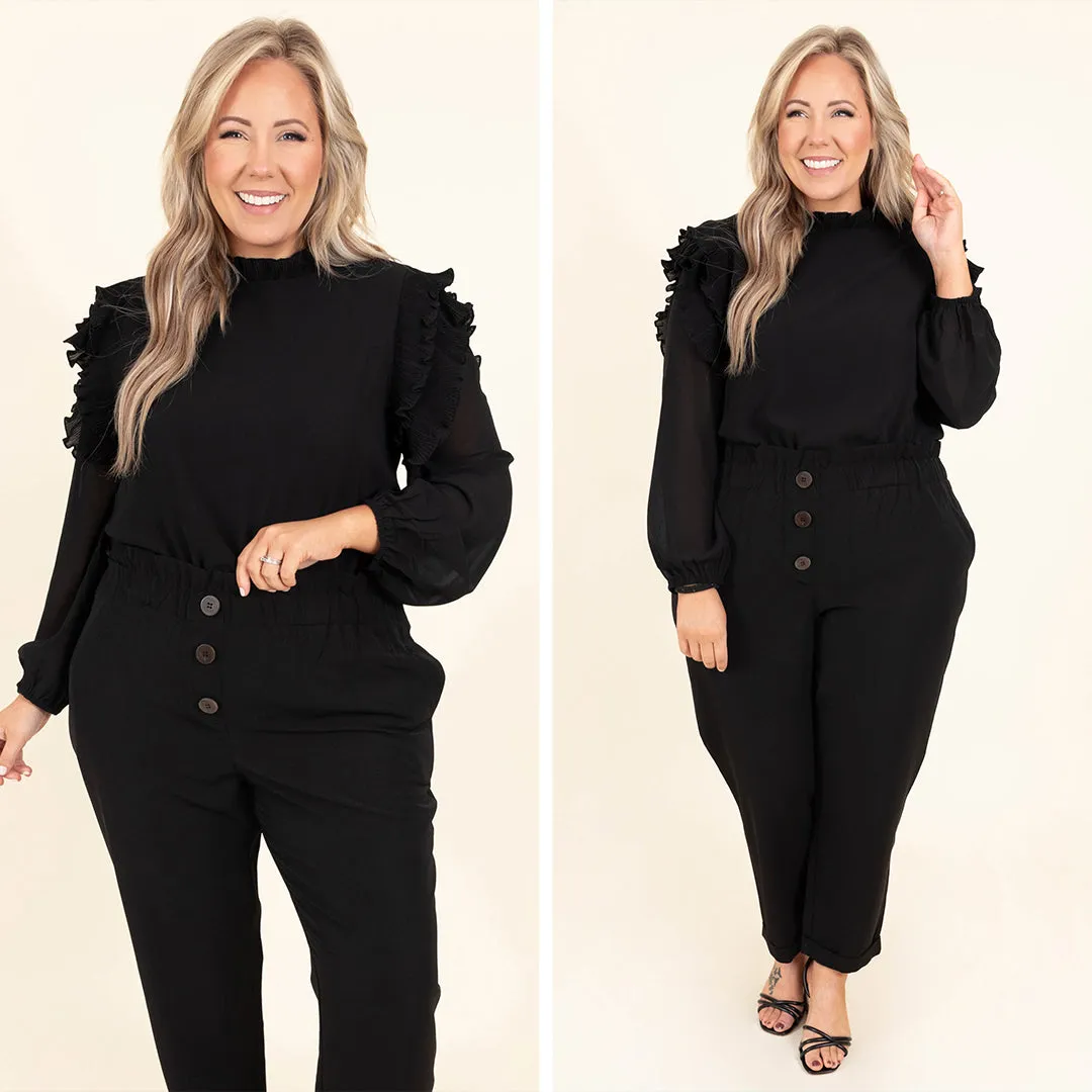 She's So Stunning Top, Black