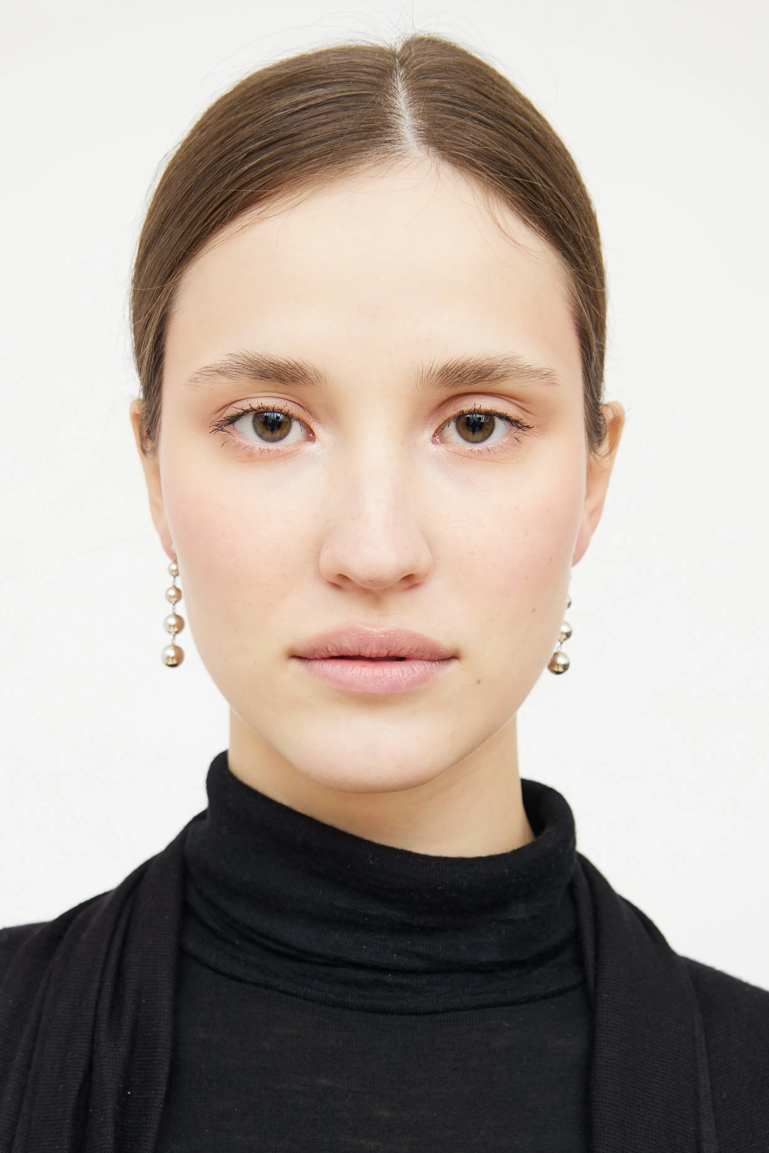 Sterling Silver Ball Drop Earring