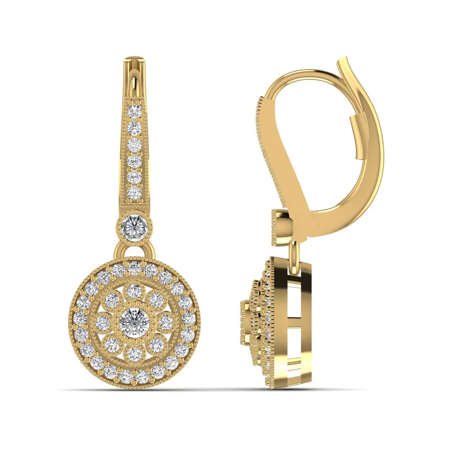 Stunning Design 925 Silver Drop Earring