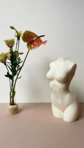Stunning Female Candle / Feminine soy wax body candle