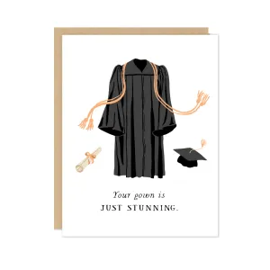 Stunning Gown Graduation Card