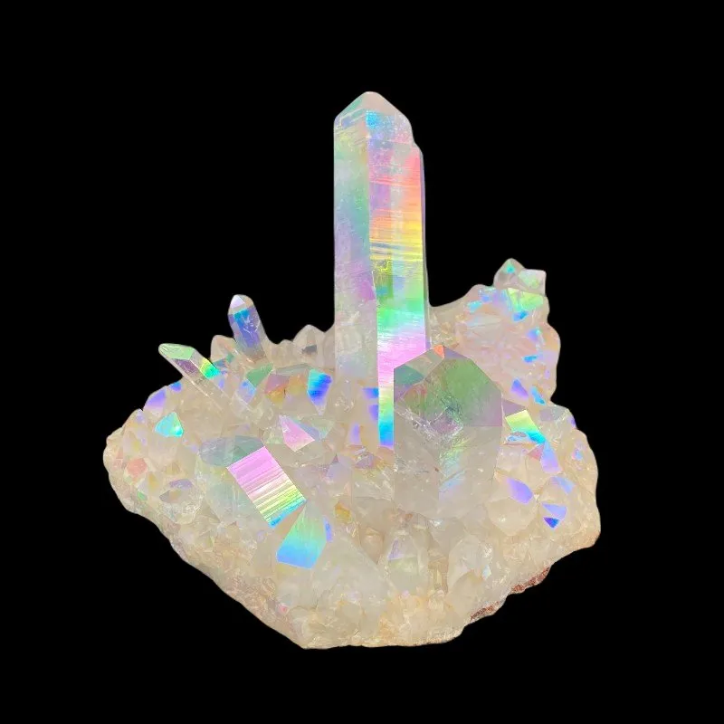 Stunning Opal Si Aura Quartz Crystal Cluster