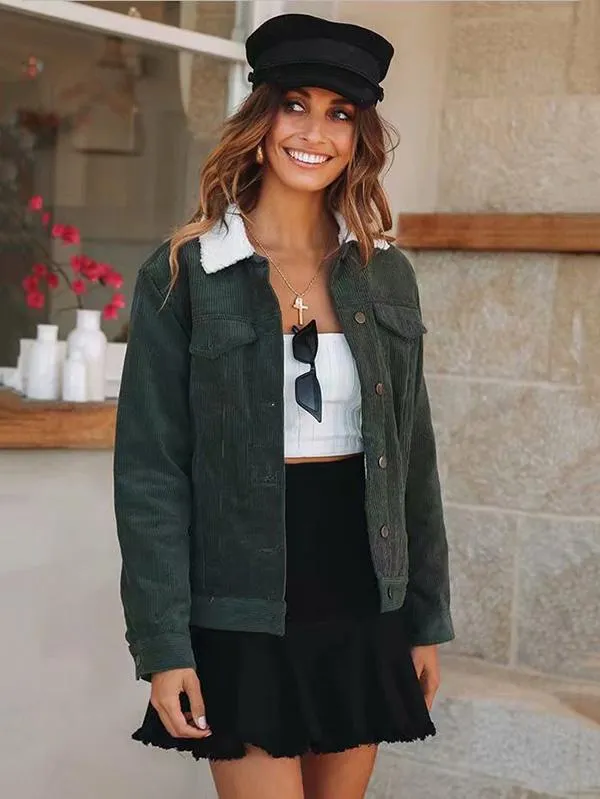 Stunning Sleeve Solid Colors Winter Coat Tops
