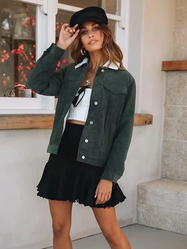 Stunning Sleeve Solid Colors Winter Coat Tops