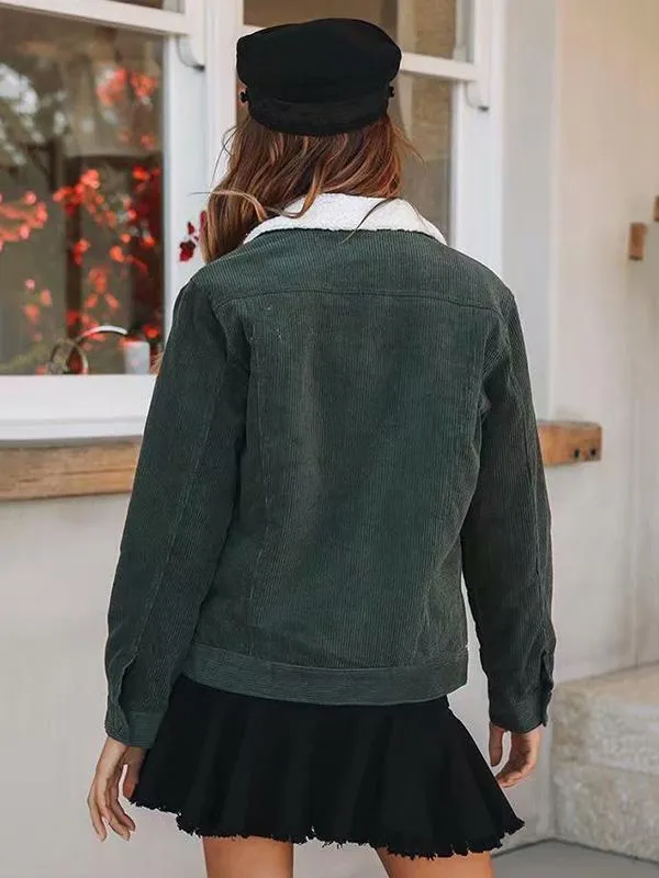 Stunning Sleeve Solid Colors Winter Coat Tops