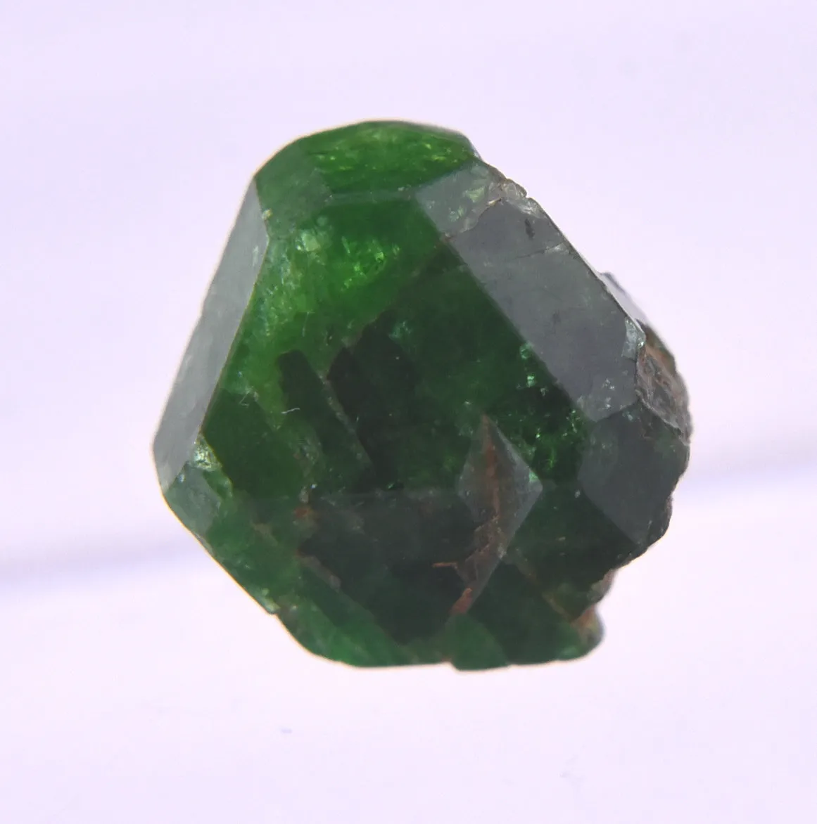 Stunning Vivid Green Triangular Face Tourmaline Nugget Crystal - 1.2g