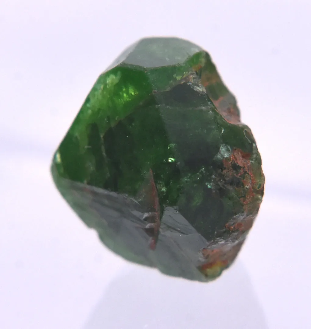 Stunning Vivid Green Triangular Face Tourmaline Nugget Crystal - 1.2g