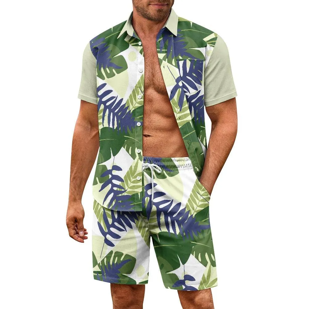 Summer Vacay Men's Casual Shorts Outfit Set