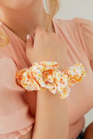 Sunrise Floral Jumbo Scrunchie