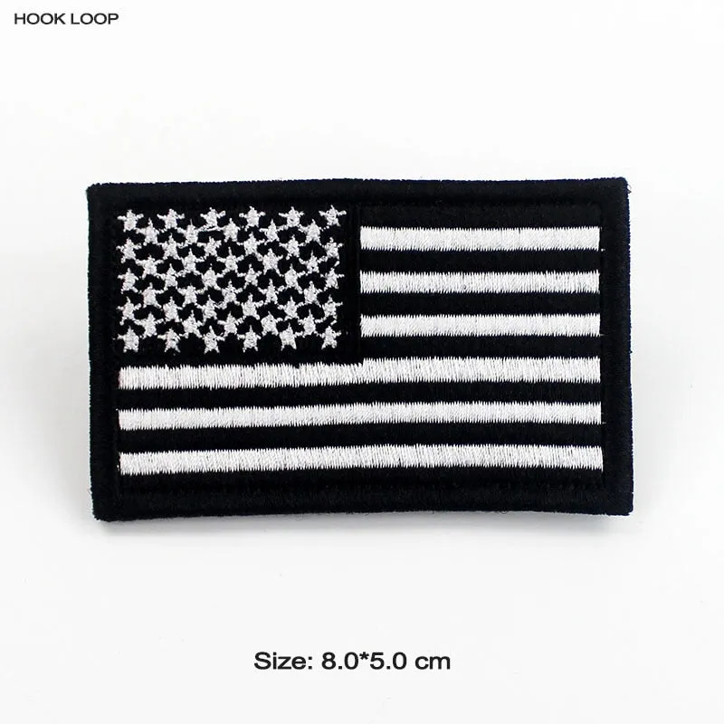Tactical USA Flag Patch with Velcro Backing
