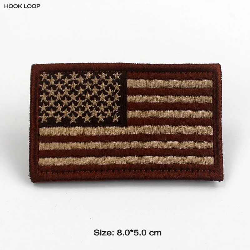 Tactical USA Flag Patch with Velcro Backing