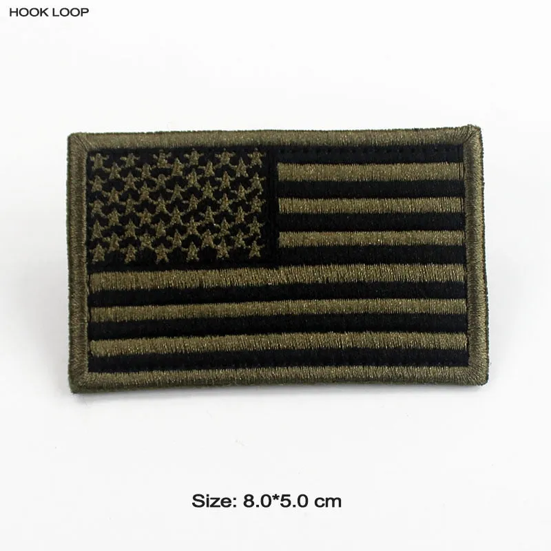 Tactical USA Flag Patch with Velcro Backing