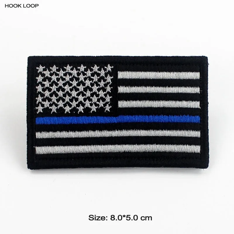 Tactical USA Flag Patch with Velcro Backing