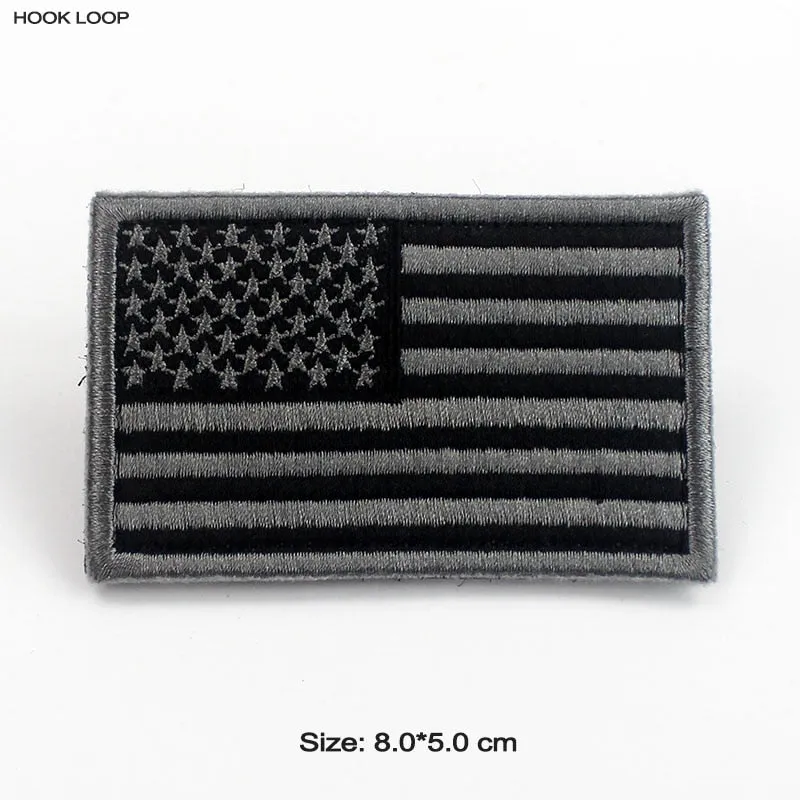 Tactical USA Flag Patch with Velcro Backing