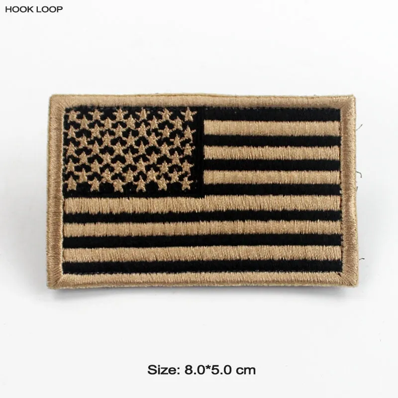 Tactical USA Flag Patch with Velcro Backing