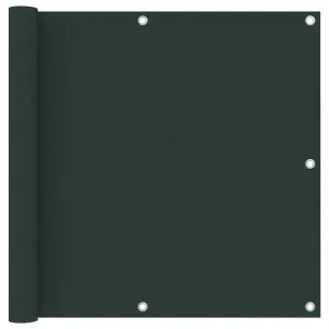 vidaXL Balcony Screen Dark Green 90x600 cm Oxford Fabric