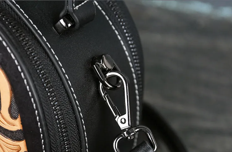 Vintage Women's Genuine Leather Handbags Leather Crossbody Bag Purse For Women