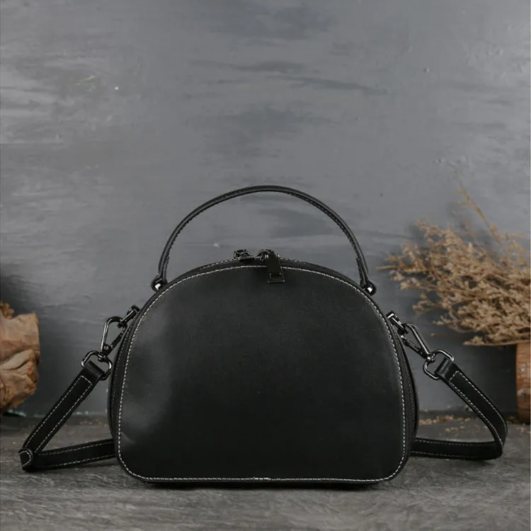 Vintage Women's Genuine Leather Handbags Leather Crossbody Bag Purse For Women