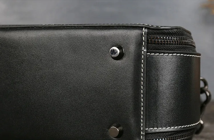 Vintage Women's Genuine Leather Handbags Leather Crossbody Bag Purse For Women