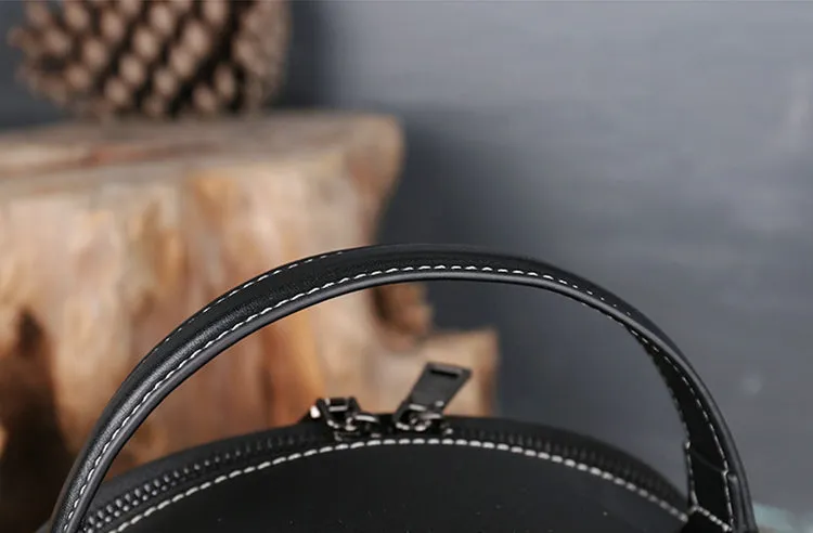 Vintage Women's Genuine Leather Handbags Leather Crossbody Bag Purse For Women