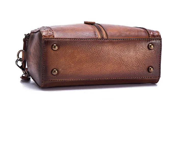 Vintage Womens Leather Crossbody Handbags Cross Shoulder Bag