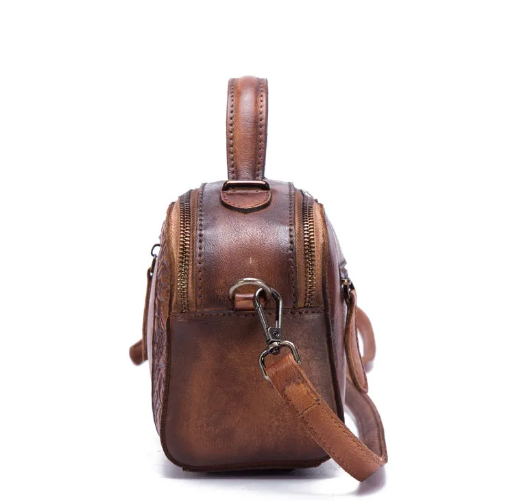 Vintage Womens Leather Crossbody Handbags Cross Shoulder Bag