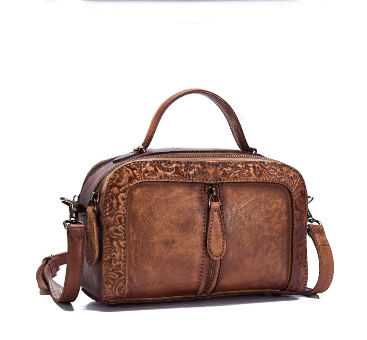 Vintage Womens Leather Crossbody Handbags Cross Shoulder Bag