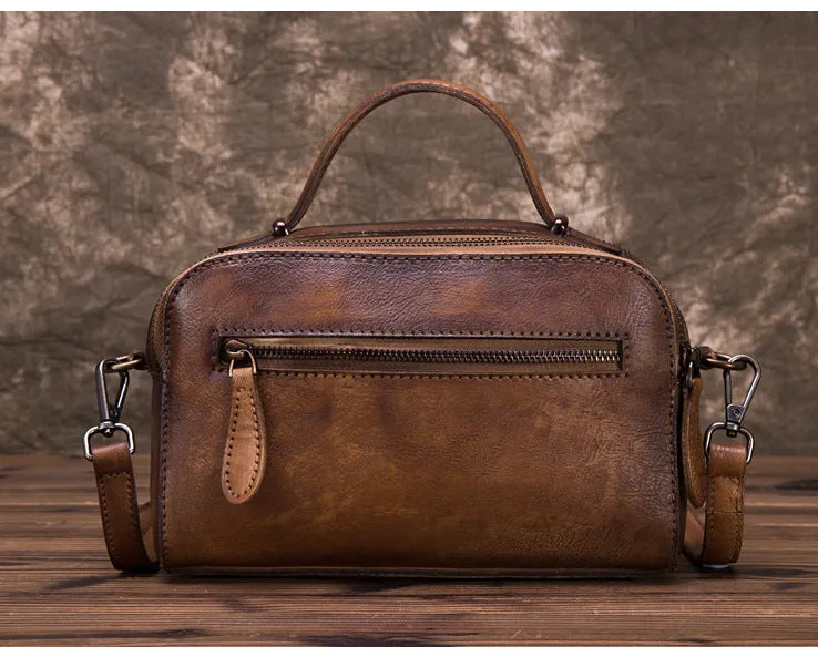 Vintage Womens Leather Crossbody Handbags Cross Shoulder Bag