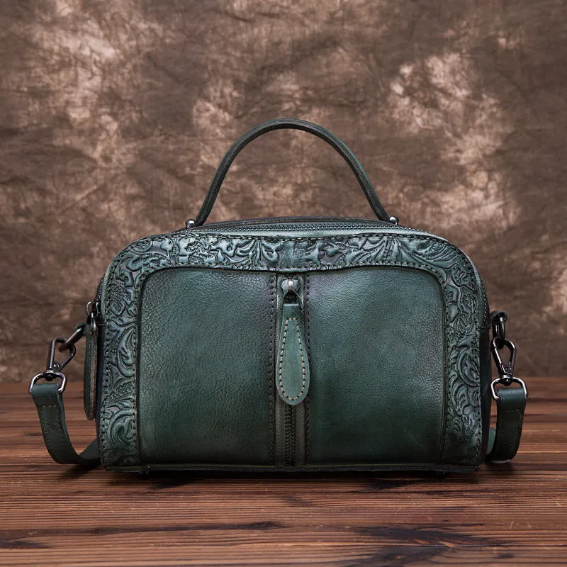 Vintage Womens Leather Crossbody Handbags Cross Shoulder Bag