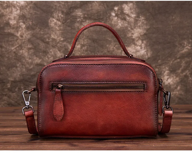 Vintage Womens Leather Crossbody Handbags Cross Shoulder Bag