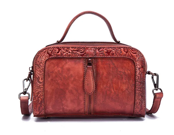 Vintage Womens Leather Crossbody Handbags Cross Shoulder Bag