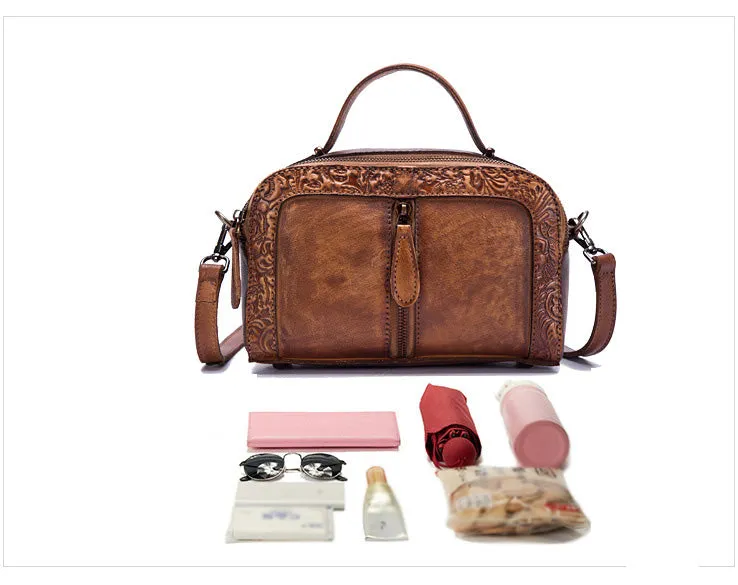 Vintage Womens Leather Crossbody Handbags Cross Shoulder Bag