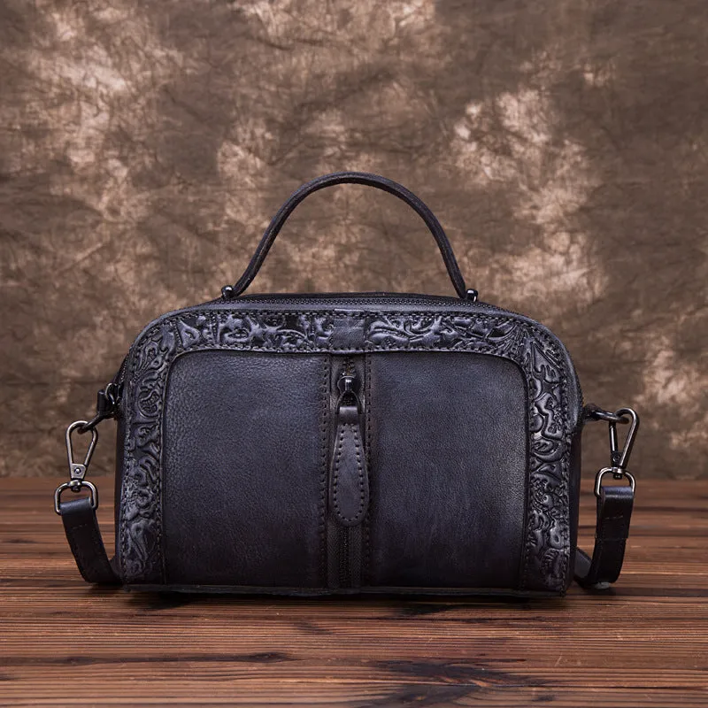 Vintage Womens Leather Crossbody Handbags Cross Shoulder Bag