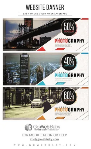 Website Banners - Landscape Photography For Website Marketing