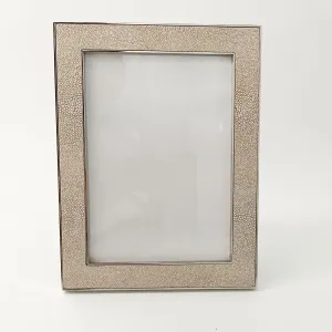White/Silver Shagreen Frame | 5x7"