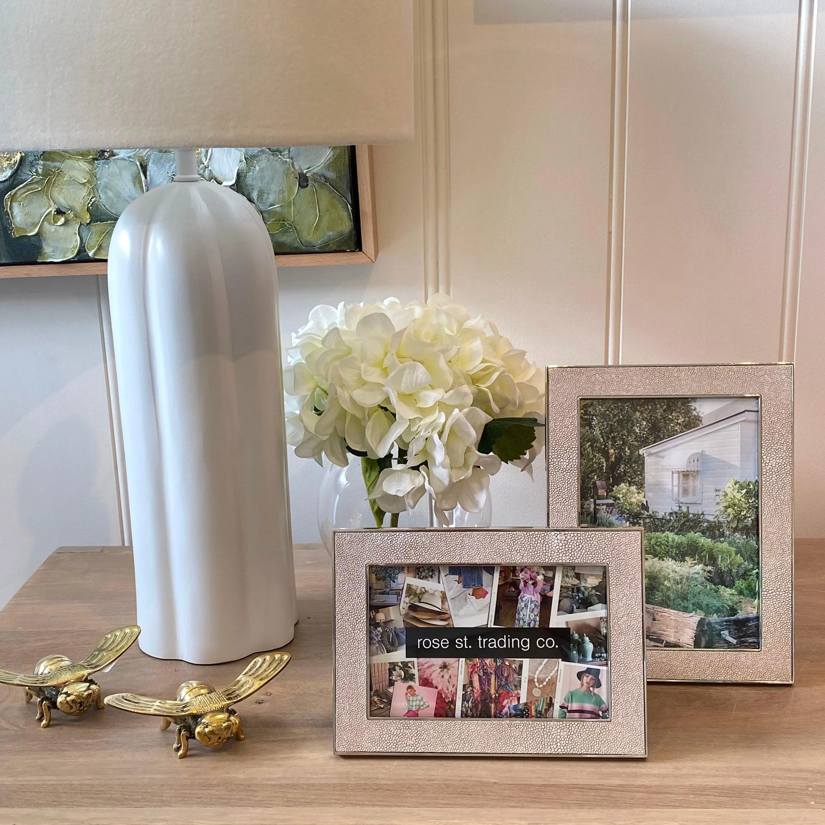 White/Silver Shagreen Frame | 5x7"