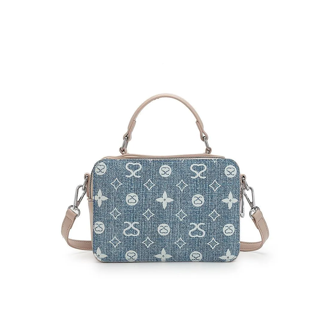 Women's Monogram Top Handle Bag / Sling Bag / Crossbody Bag - SCW 7370